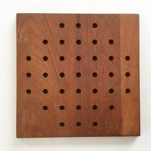 Solitaire Skjode Skjern Danmark Teak Wood Game Board Only by Piet Hein